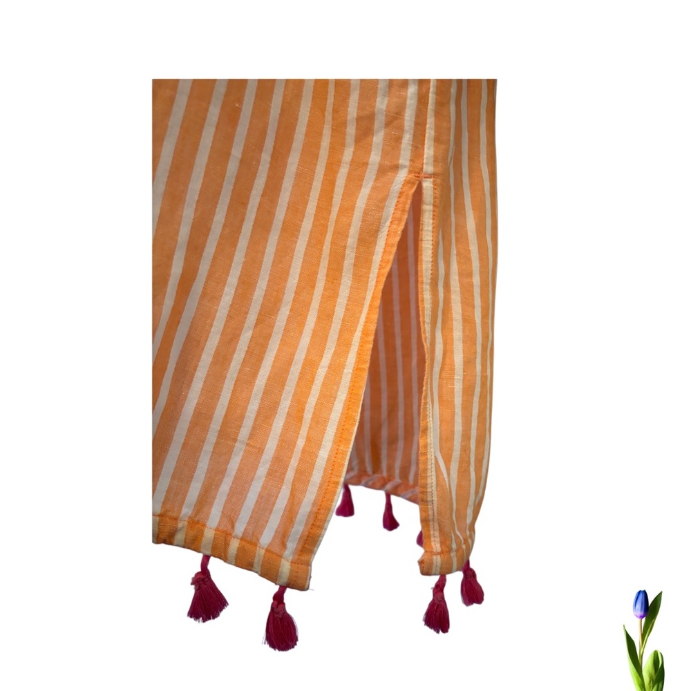 J. Crew Orange and Pink Striped Cover up tunic Size S - Picture 2 of 6